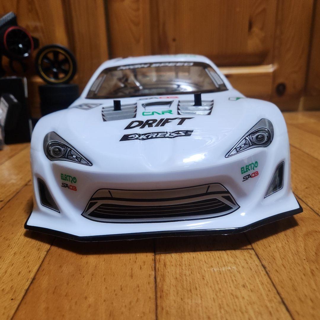 タミヤ ドリフト ラジコン フルセット　TT02　　白 86 ボディ　　tt02