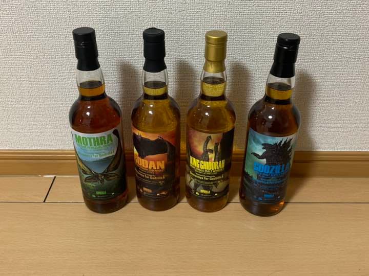 信濃屋×シンゴジラ コラボウイスキー4本セット