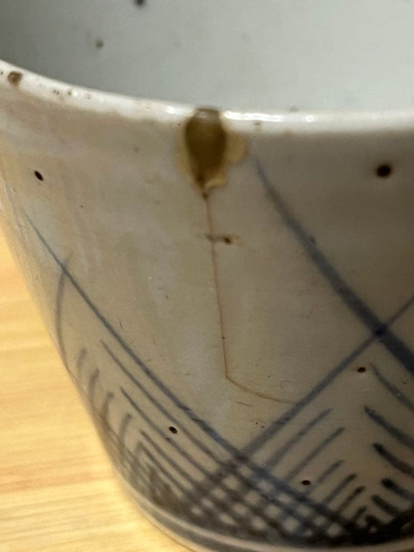 お値下げ 古美術 民藝 アンティーク 古伊万里 染付 蕎麦猪口 そばちょこ 5個