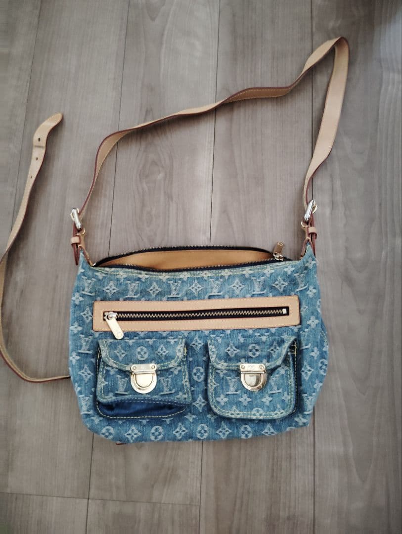 ルイ・ヴィトンデニムブルー ショルダーバッグ