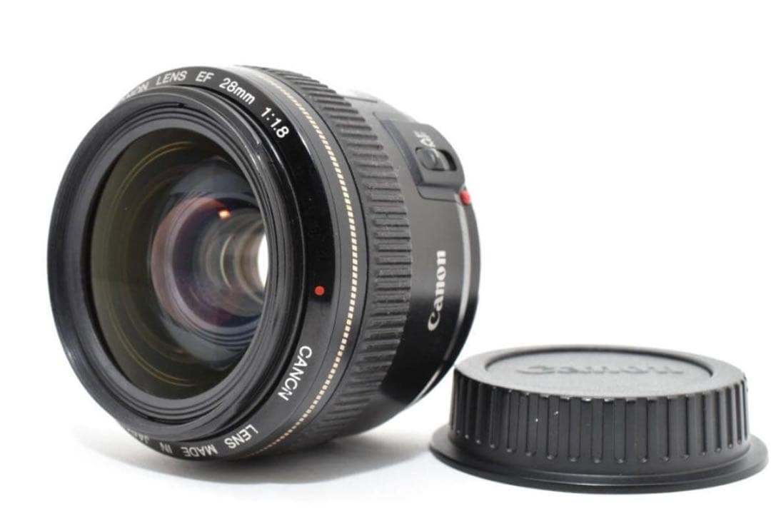 良品 Canon キヤノン EF28mm F1.8 USM レンズ