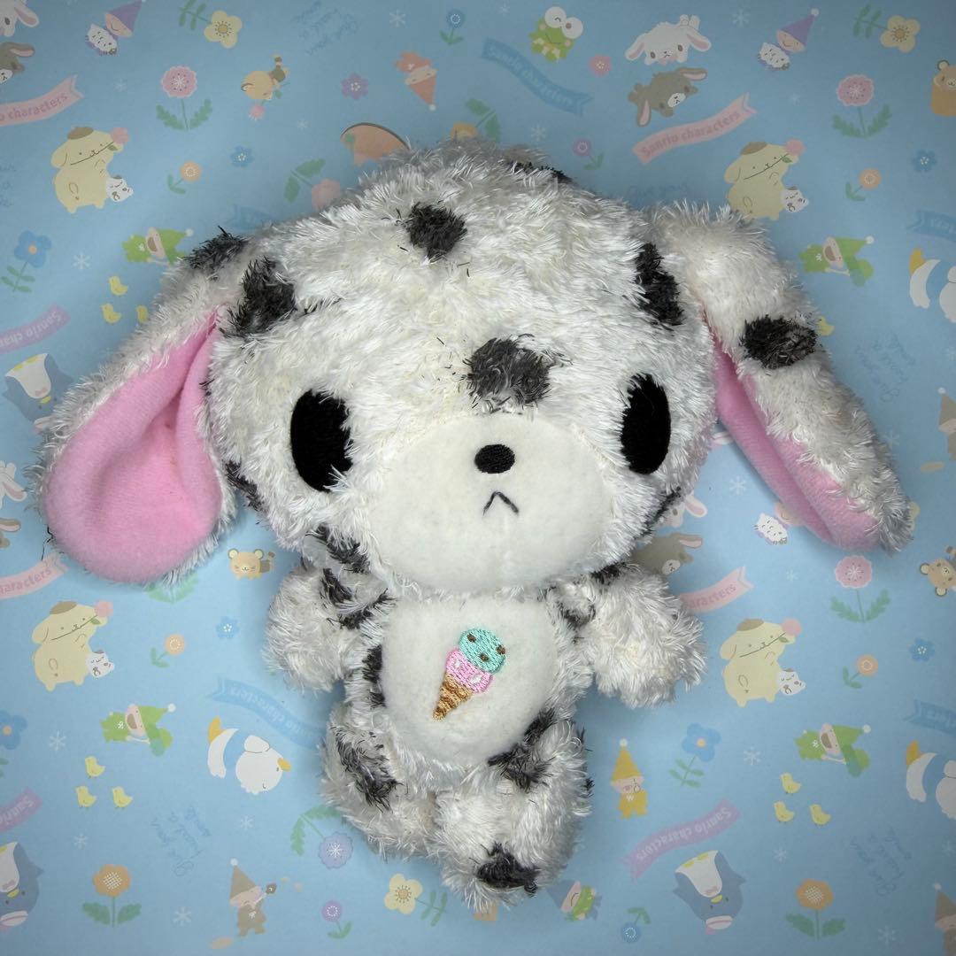 激レア　シュガーバニーズぬいぐるみ ぶちうさ　アイスクリーム刺繍