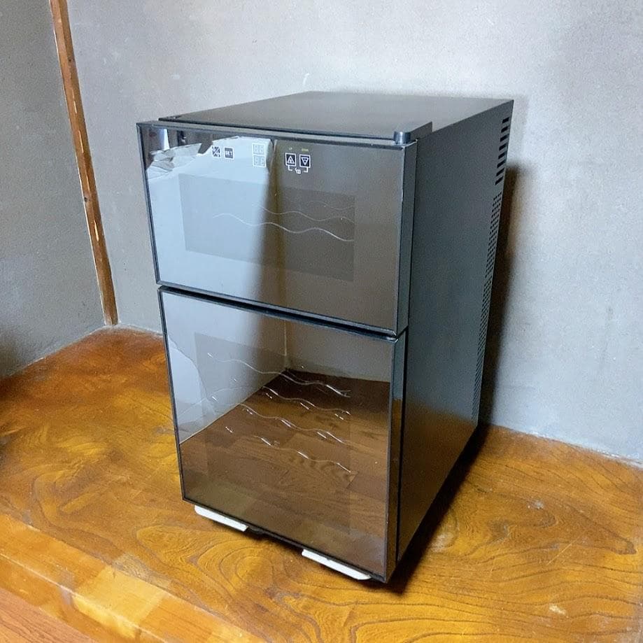 SIS BCW-69DD 電子ミニワインクーラー 2ドア ブラック【動作品】