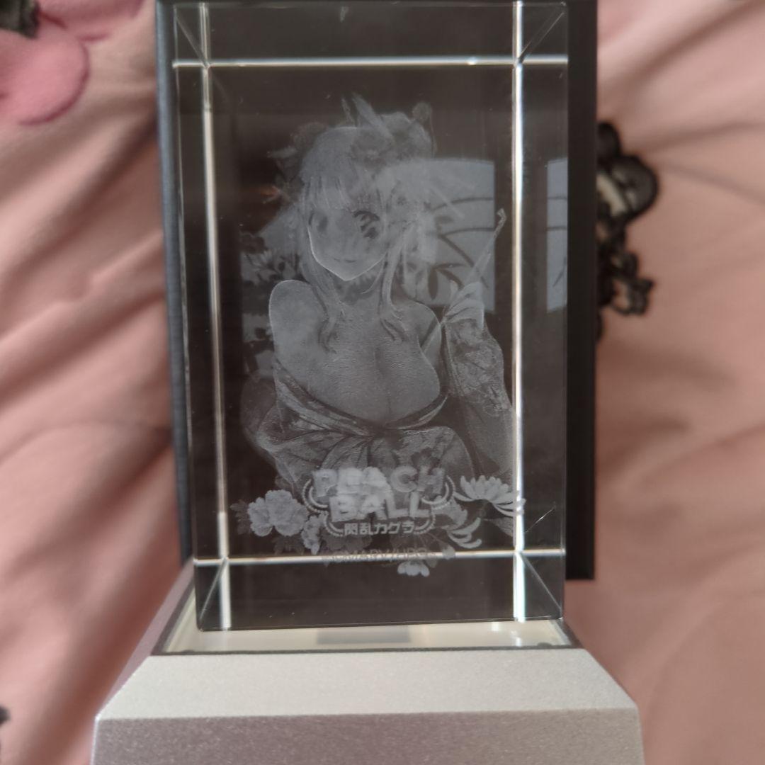 PEACH BALL 閃乱カグラ エビテン限定特典 3Dクリスタル 詠