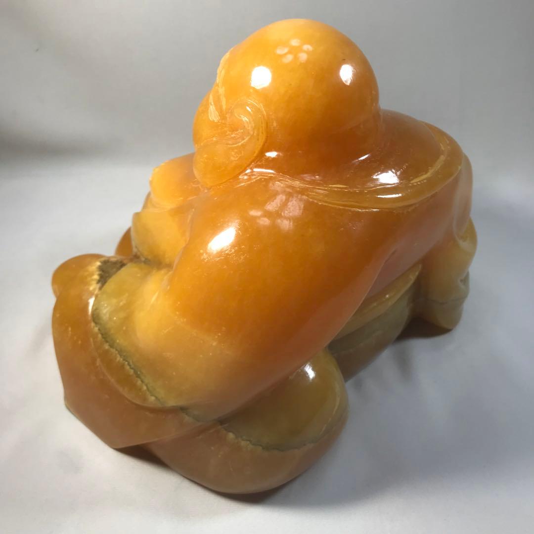 布袋様　布袋尊　天然石　大理石　オニックス　開運　金運　高級　置物　未使用