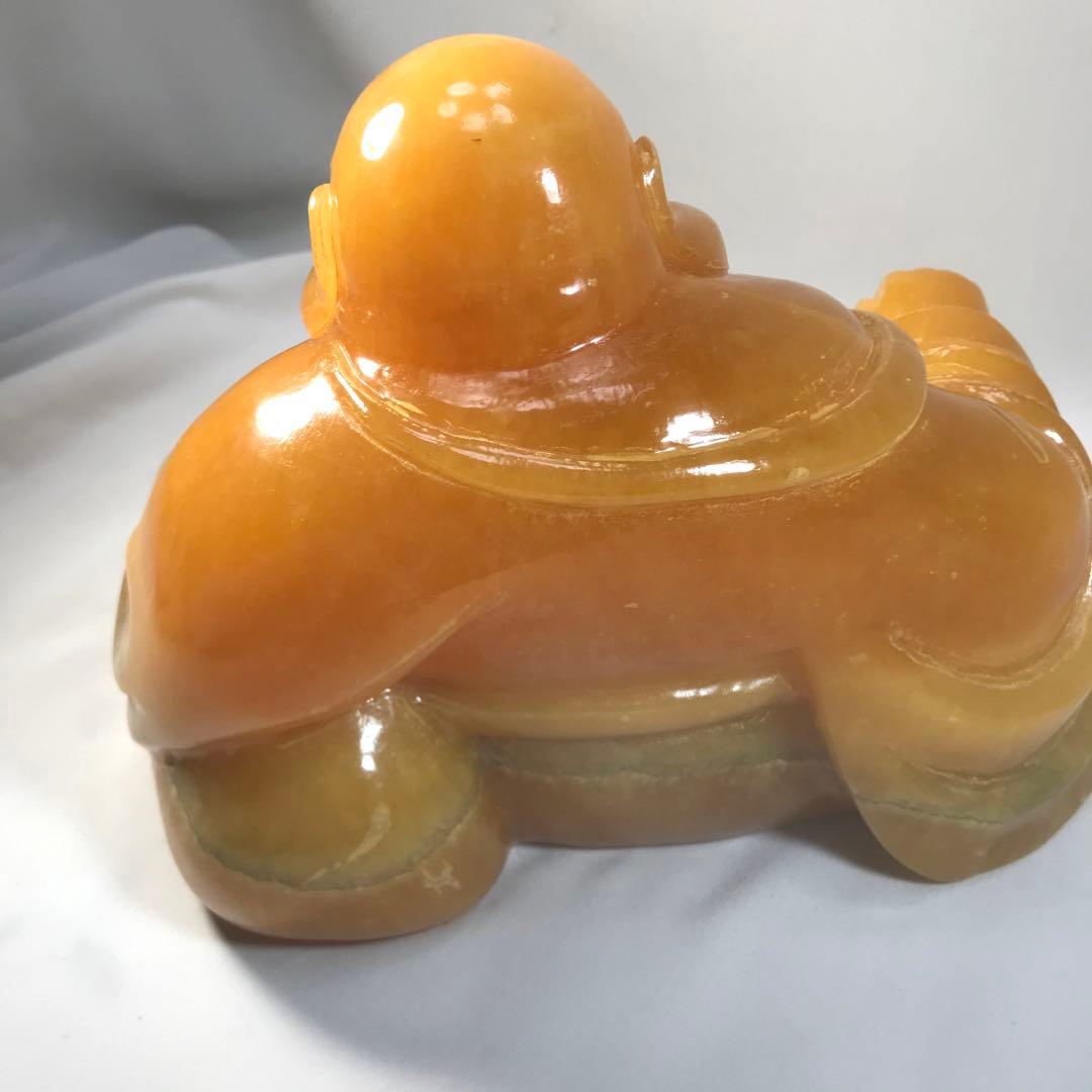 布袋様　布袋尊　天然石　大理石　オニックス　開運　金運　高級　置物　未使用