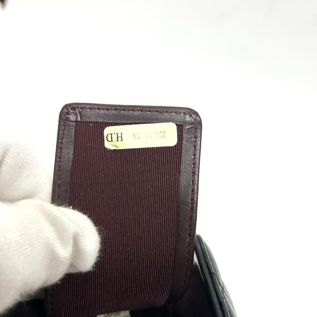 シャネル　キーケース　マトラッセ　ココマーク　黒　ギャランティー　箱付き