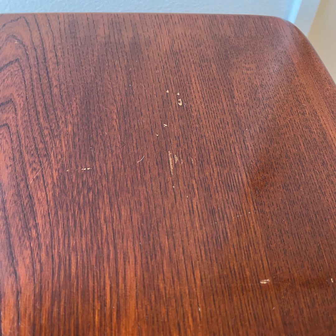 【karimoku】文机 ライティングデスク レトロ 書斎机 収納付き 木製