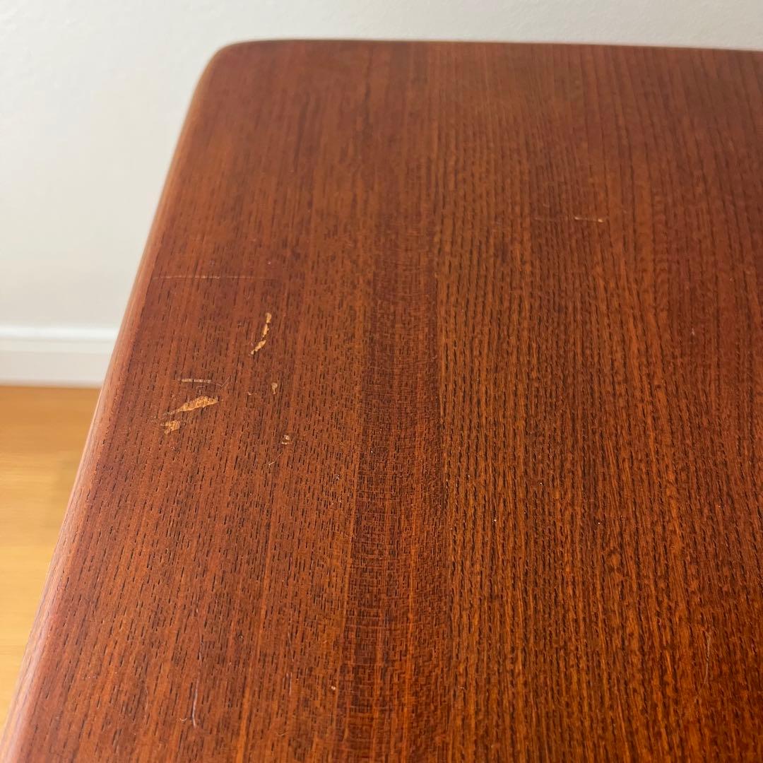 【karimoku】文机 ライティングデスク レトロ 書斎机 収納付き 木製