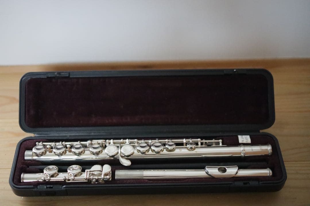YAMAHA221フルート本体 ケース、説明書、ガーゼクロス付き
