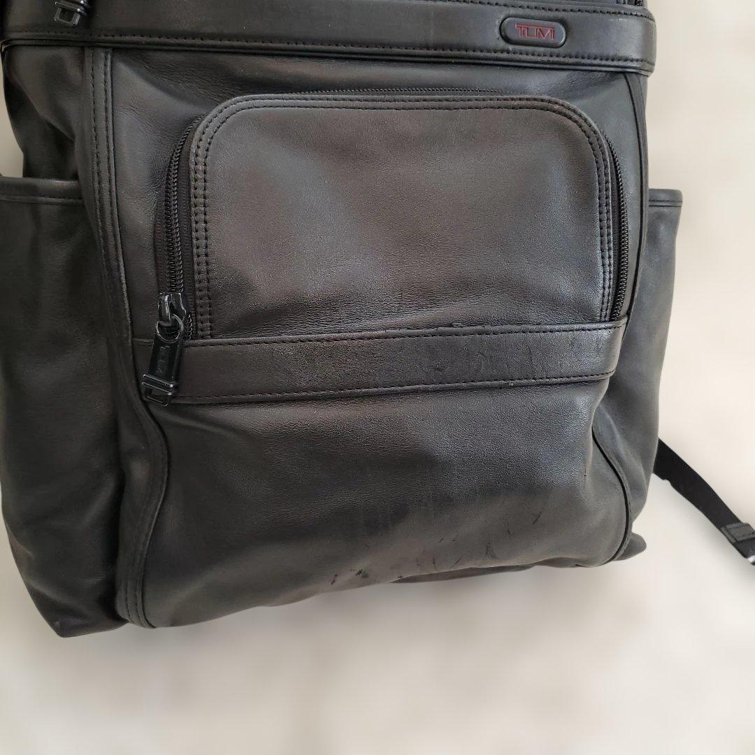 ⭐良品⭐TUMI ブラック オールレザー ビジネスバッグ バックパック