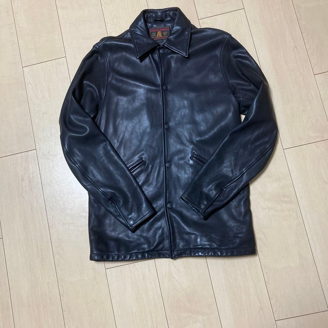 美品！定価１０万ヒステリックグラマー憧れのコーチレザー黒ジャケット逸品プレミア