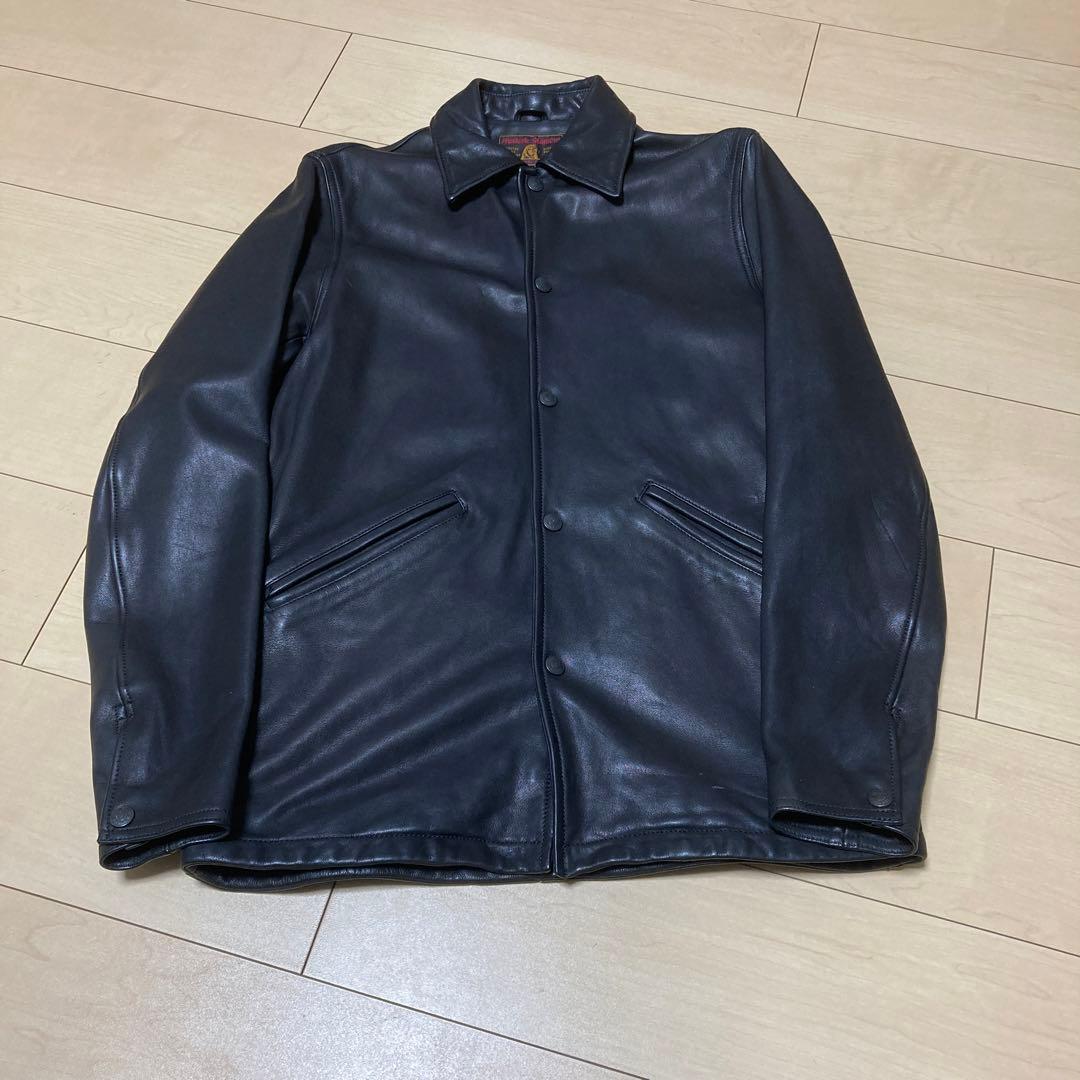 美品！定価１０万ヒステリックグラマー憧れのコーチレザー黒ジャケット逸品プレミア
