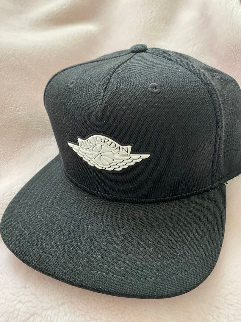 激レア　エアジョーダン ブラック キャップ　ウイングマーク