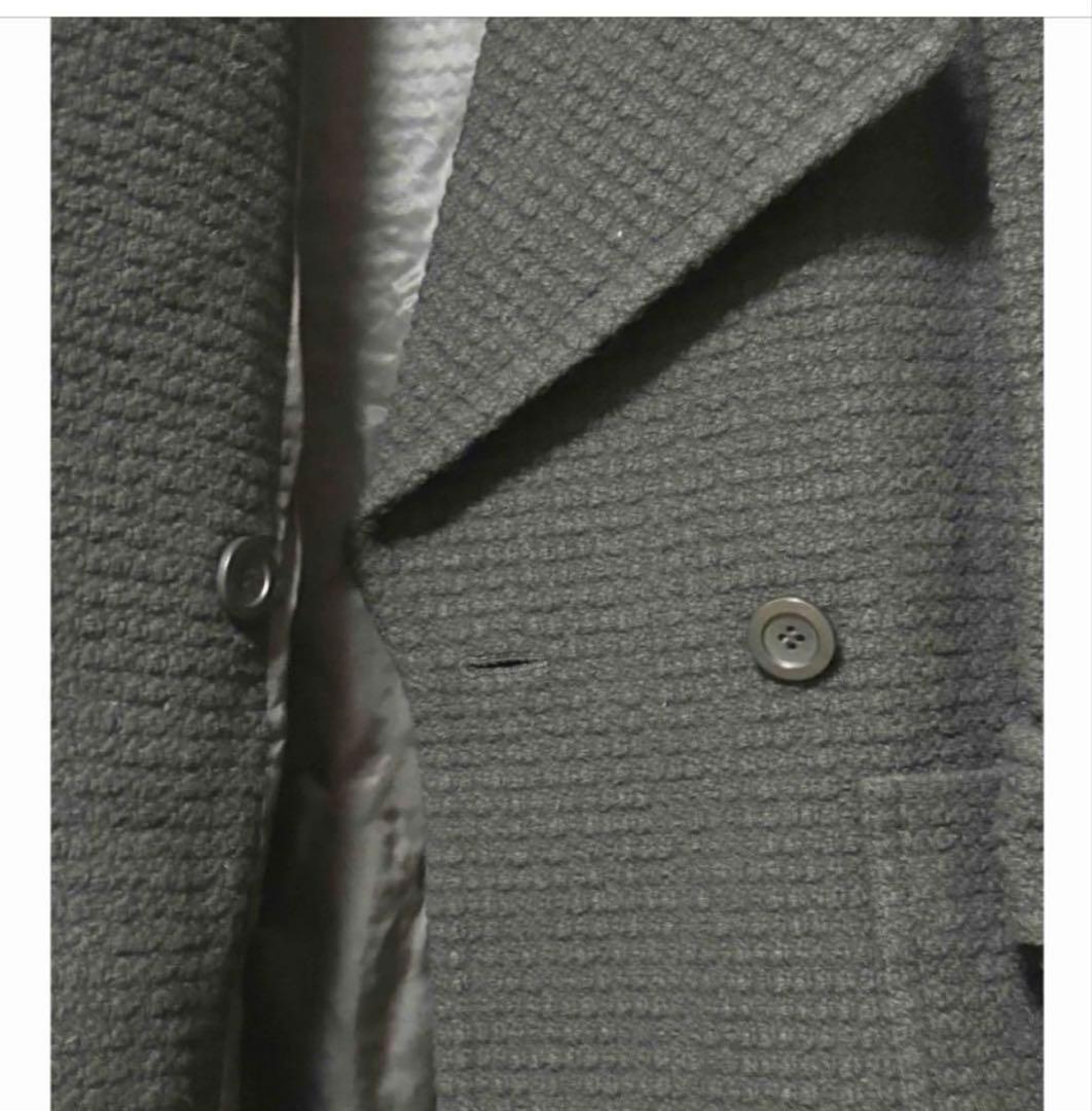 ８万円シルエット綺麗目　グレースコンチネンタル　ツィードハーフコート　ブラック