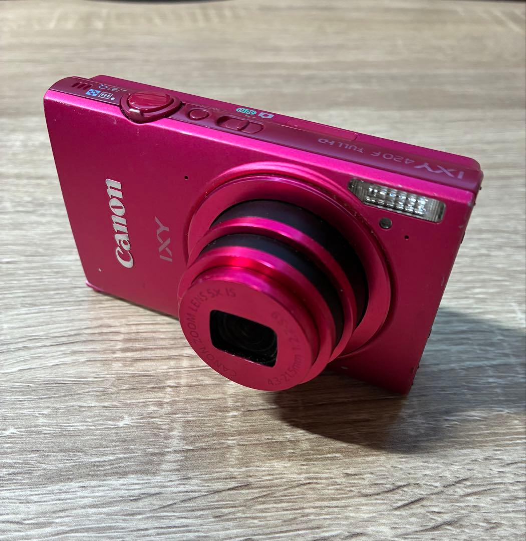 Canon IXY 420F ピンク 充電器付 動作可※再生不良