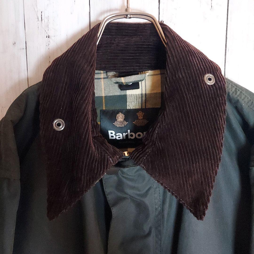 【Barbour】バブアー ワックスコットンブルゾン L相当 オリーブ