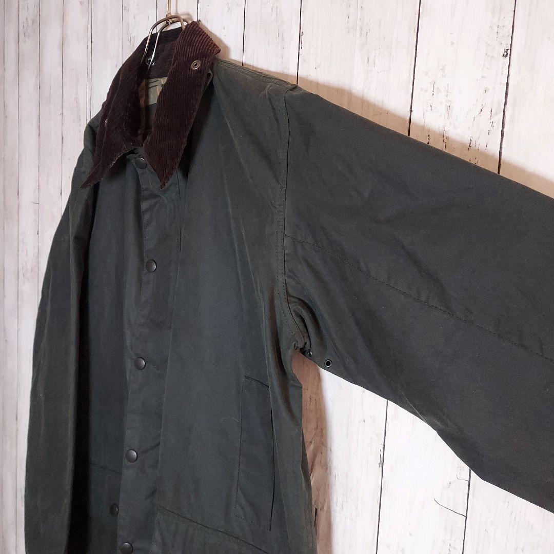 【Barbour】バブアー ワックスコットンブルゾン L相当 オリーブ