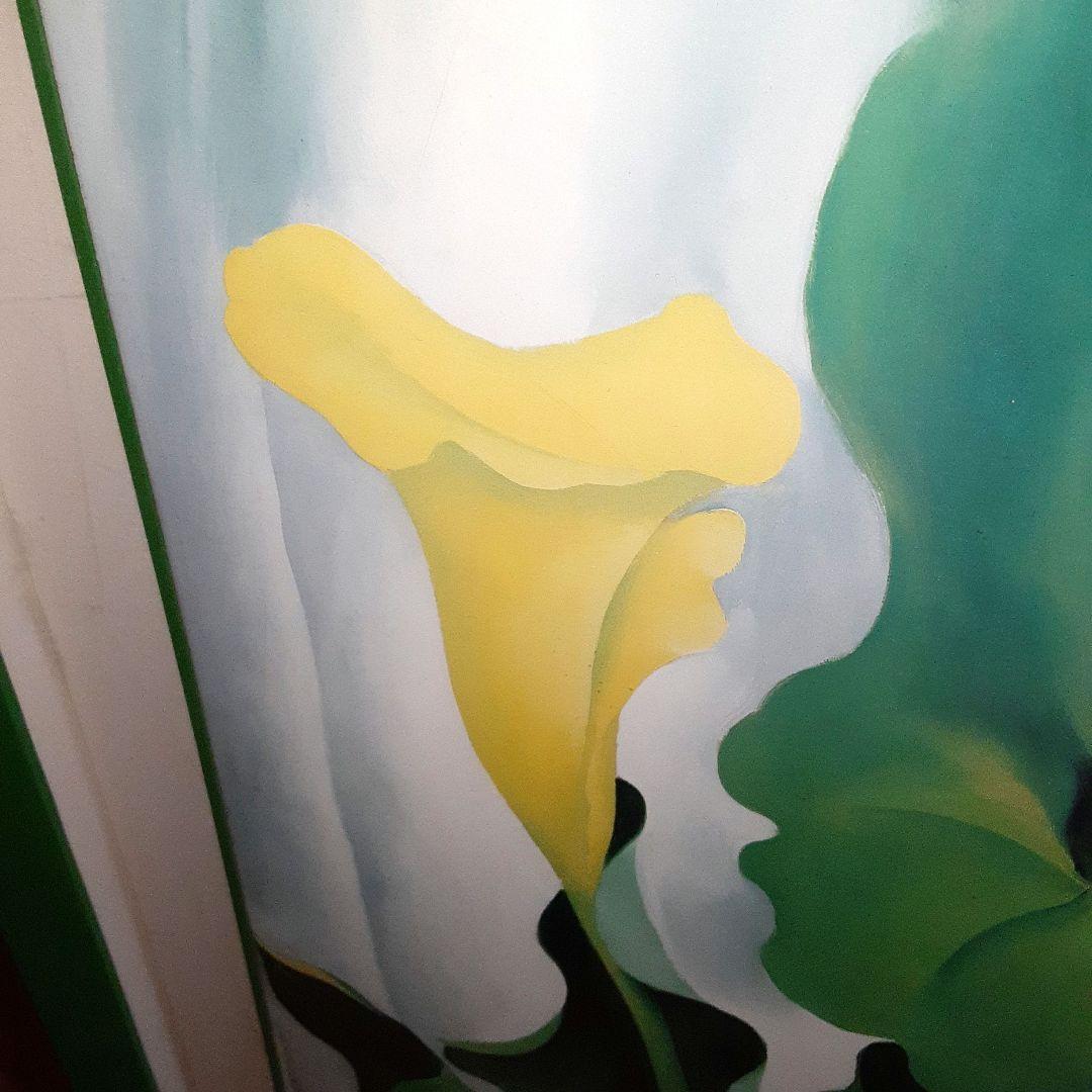 絵画　現代アート ポスター　大　ジョージア・オキーフ 　花　M