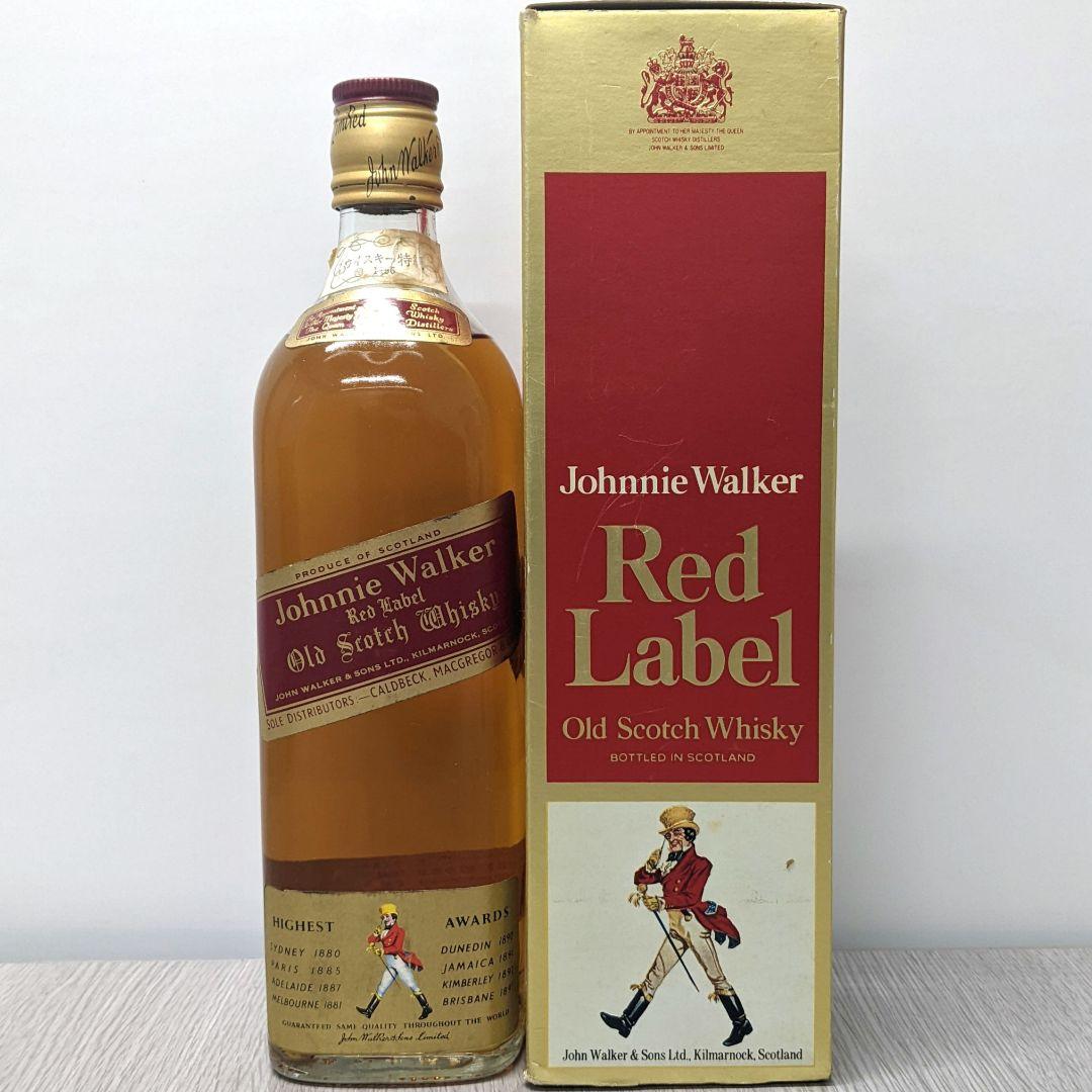 ジョニーウォーカー　赤ラベル　760ml43%　特級　従価税率適用　未開栓箱有り