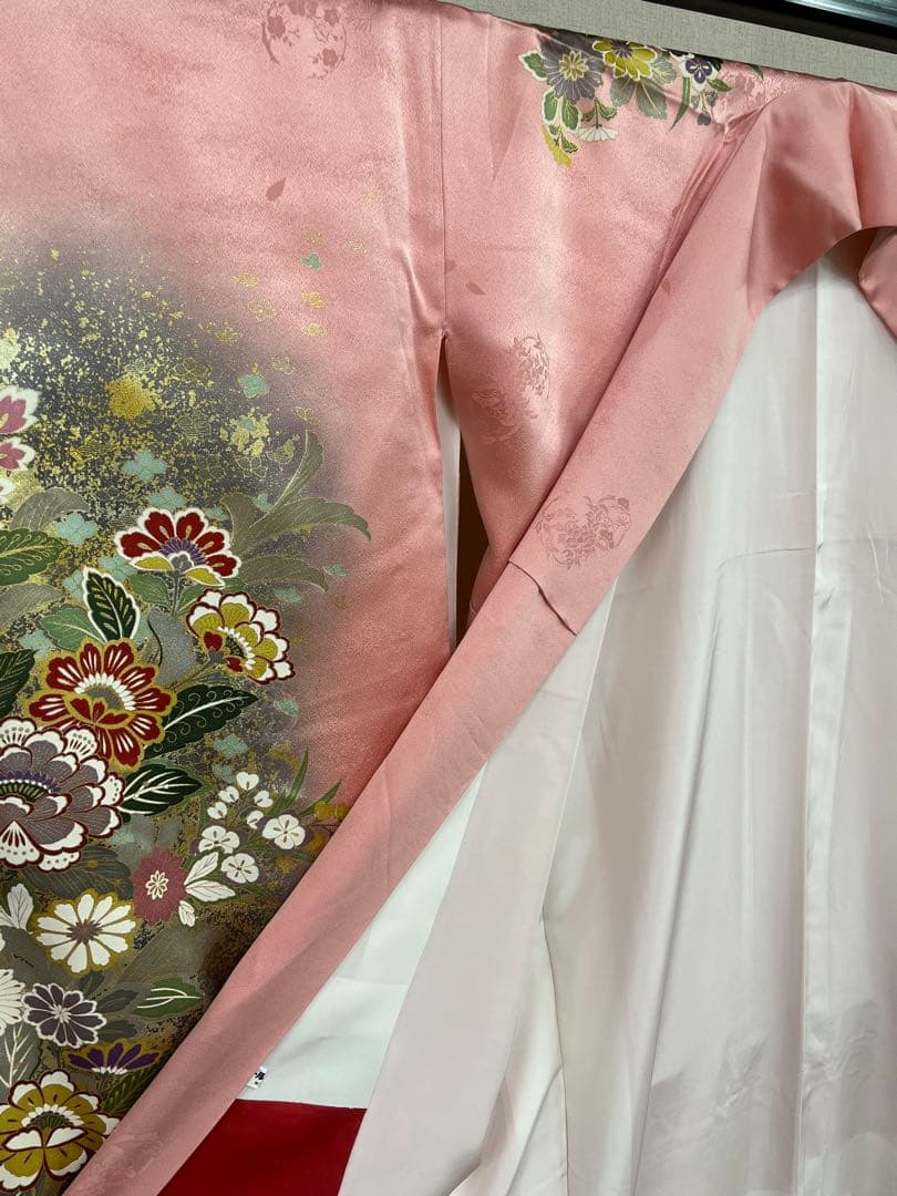 中古★振袖★仕立て上がり　NO.B11 ピンク色　成人式　結婚式