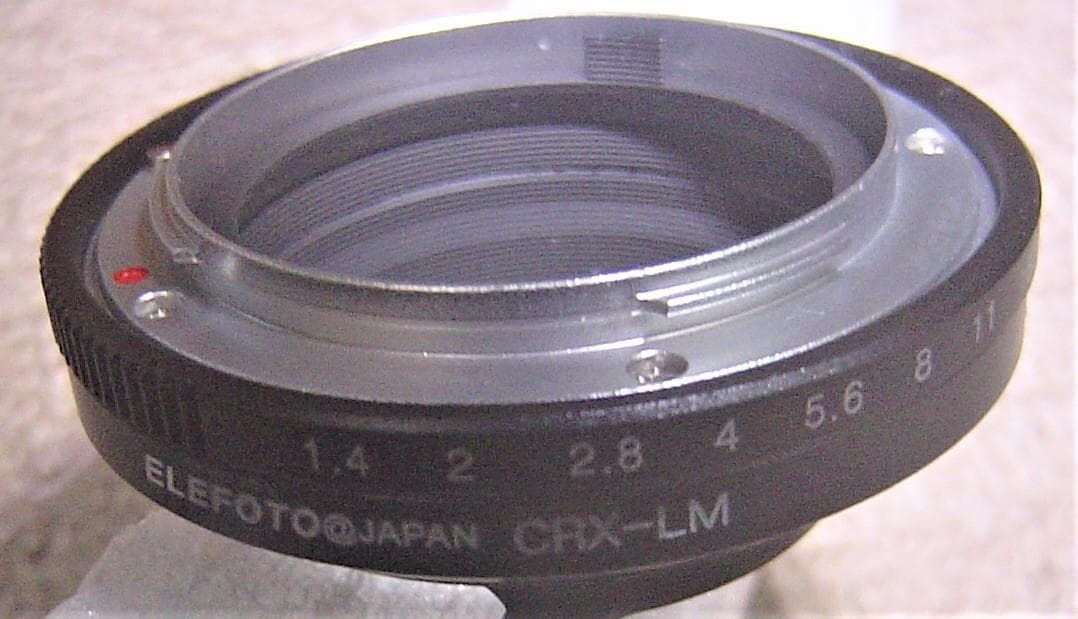 ELEFOTO　コンタレックス　レンズをライカｍバイオネットカメラ使用