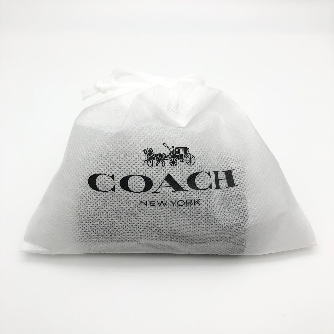 COACH 大人気！！ 5リング キーケース シグネチャー チャコール 新品