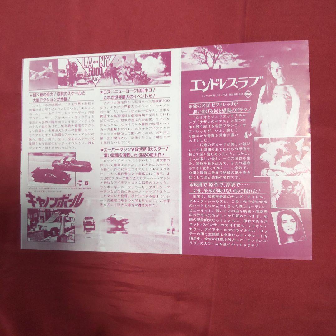 マ*ウ様 映画フライヤー　3枚　キャノンボール /エンドレス・ラブ