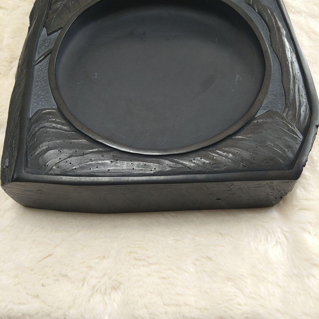 希少 硯 雄勝硯 雄浦 葡萄樹彫刻 6.1kg 書道道具