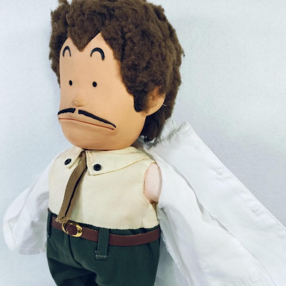 Dr.スランプ アラレちゃん 則巻千兵衛 本体 白衣 ソフビ 29cm ポピー