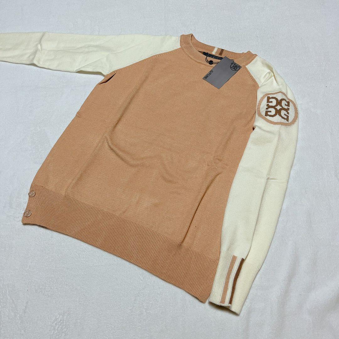 新品　G/FORE　ジーフォア　ゴルフ　セーター　ベージュ　Ｌ　レディース