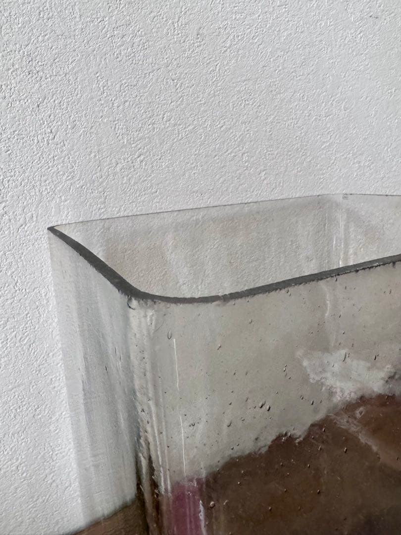 水槽　ガラス　気泡ガラス　昭和初期　ガラス　花器　テラリウム