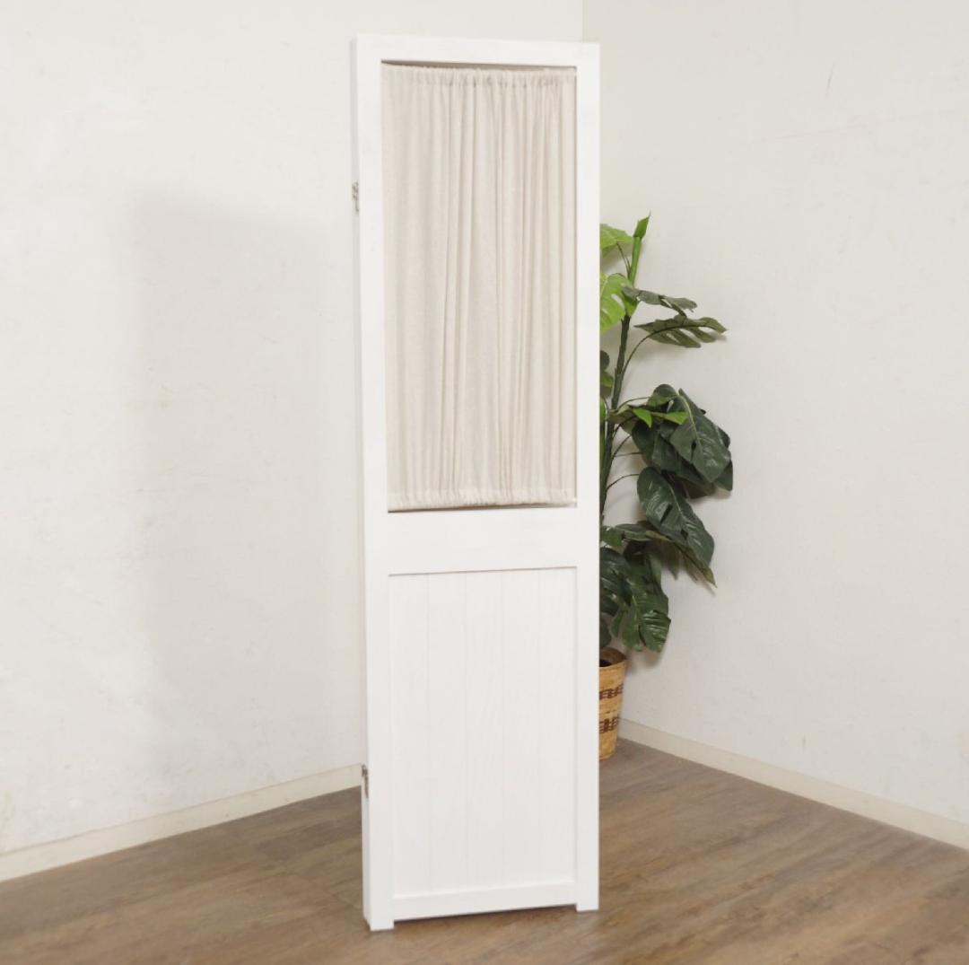 【新品・未使用】　シャビーウッドファニチャー　パーテーション　3連　完成品