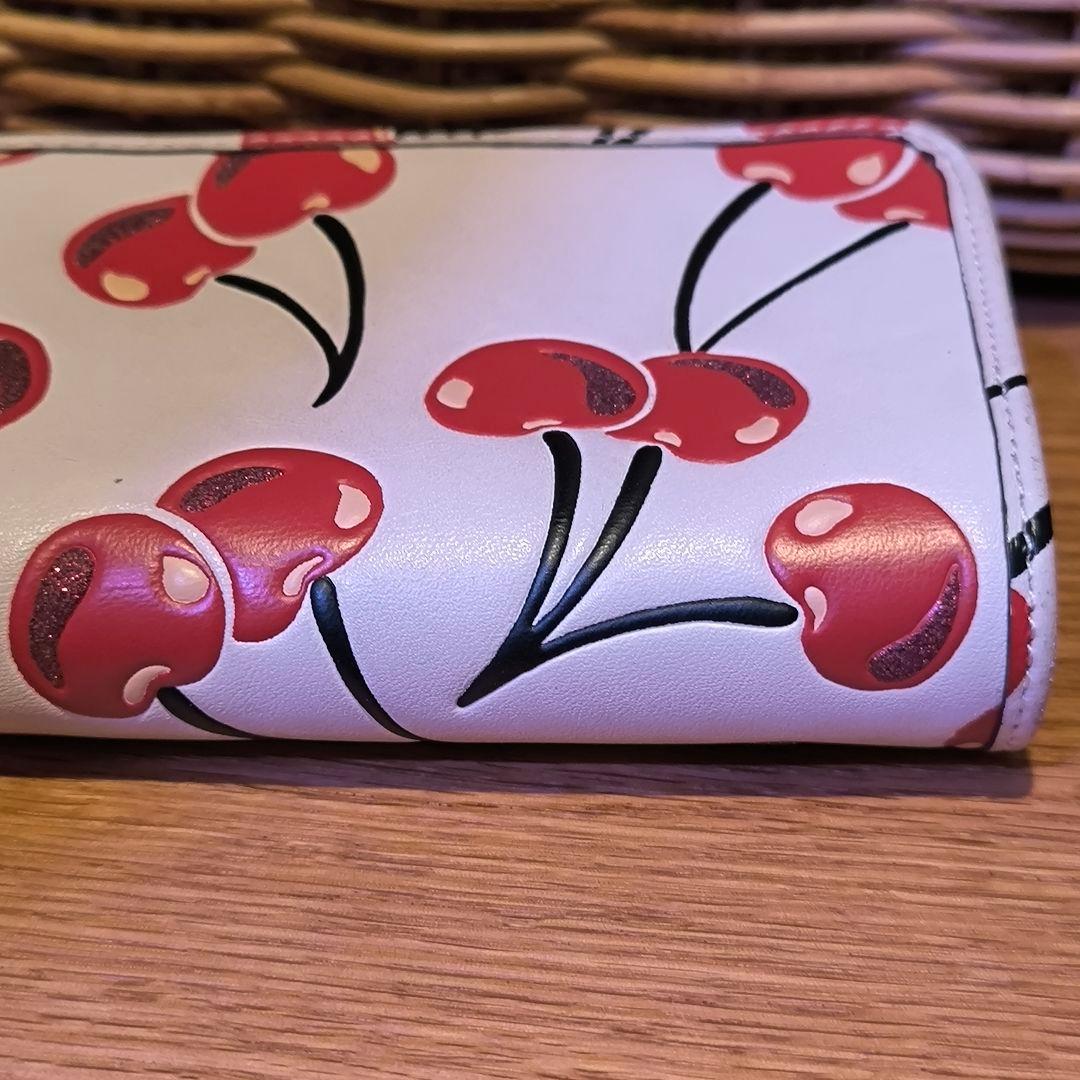 最終値下げ　COACH　コーチ　チェリー　折り財布