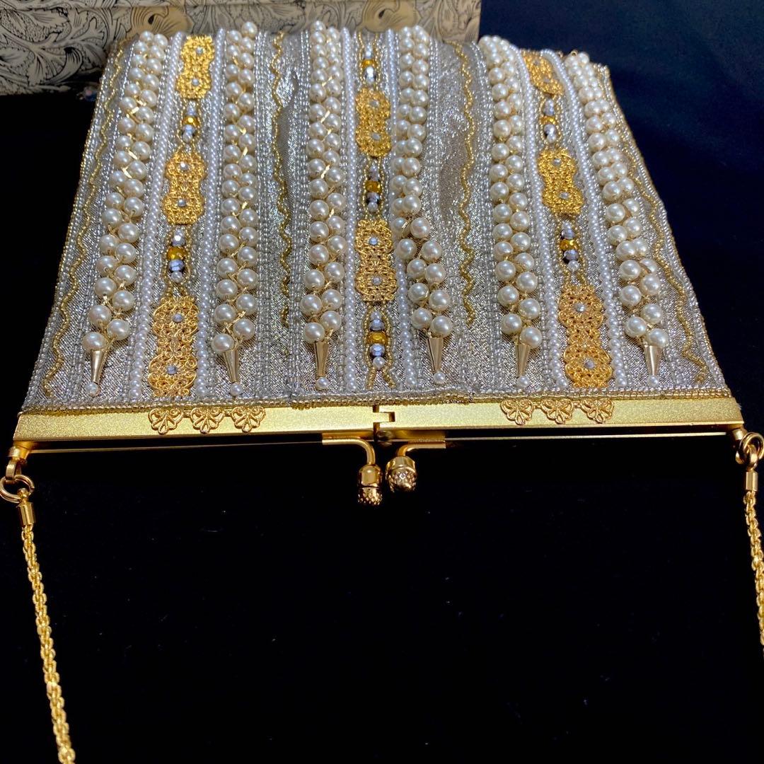 皇室御用達 ルミーはしもと 高級ビーズバッグ Hashimoto 和装バッグ