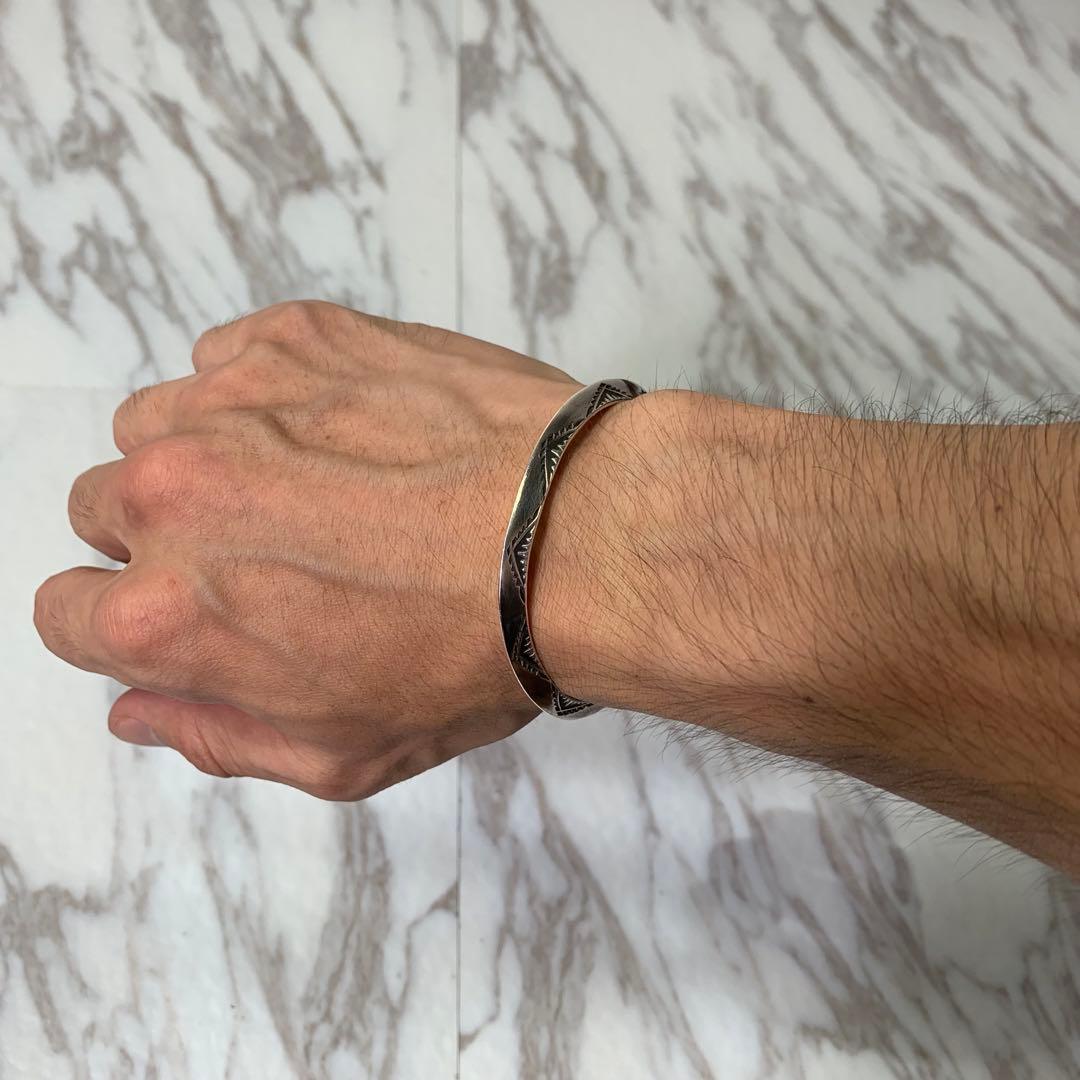 Dear Blossom トライアングルバングル silver刻印 ナバホ