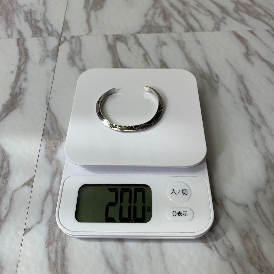 Dear Blossom トライアングルバングル silver刻印 ナバホ