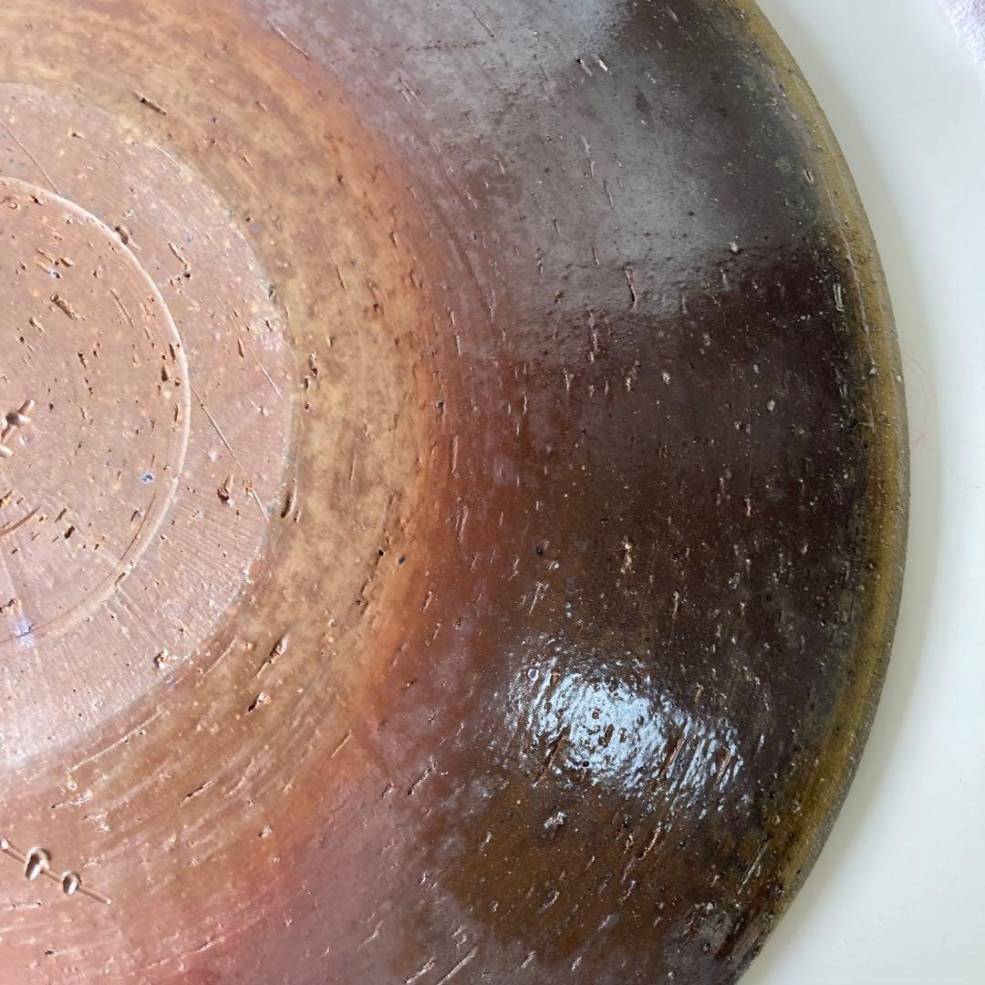 備前焼　大皿　径57cm　窯変　胡麻　飾り皿　特大サイズ