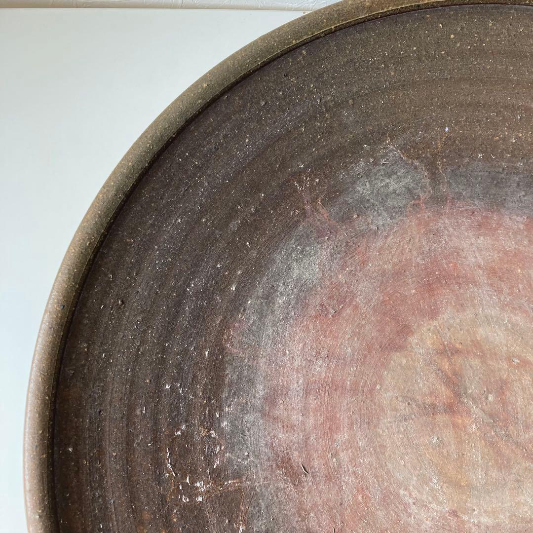 備前焼　大皿　径57cm　窯変　胡麻　飾り皿　特大サイズ