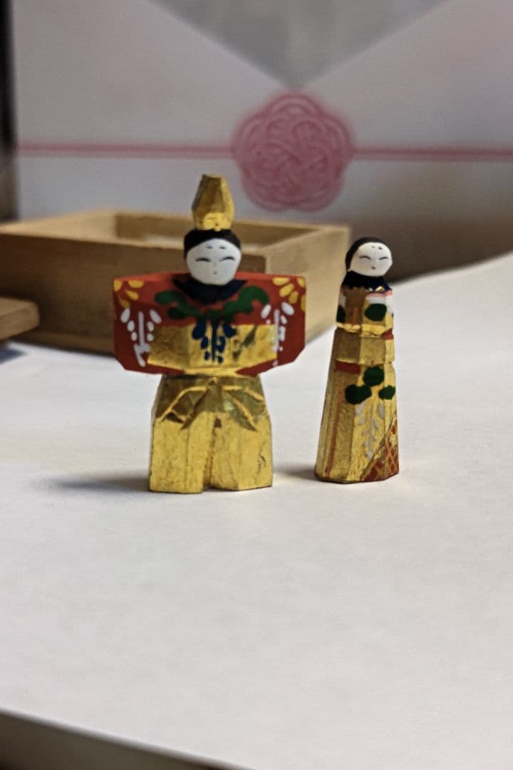 御雛　一刀彫　神泉