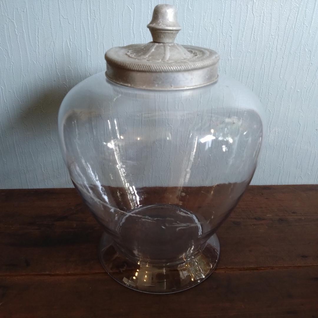 地球瓶　ガラス瓶　気泡