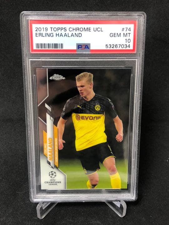 Topps UEFA CL Erling Haaland PSA10 鑑定済