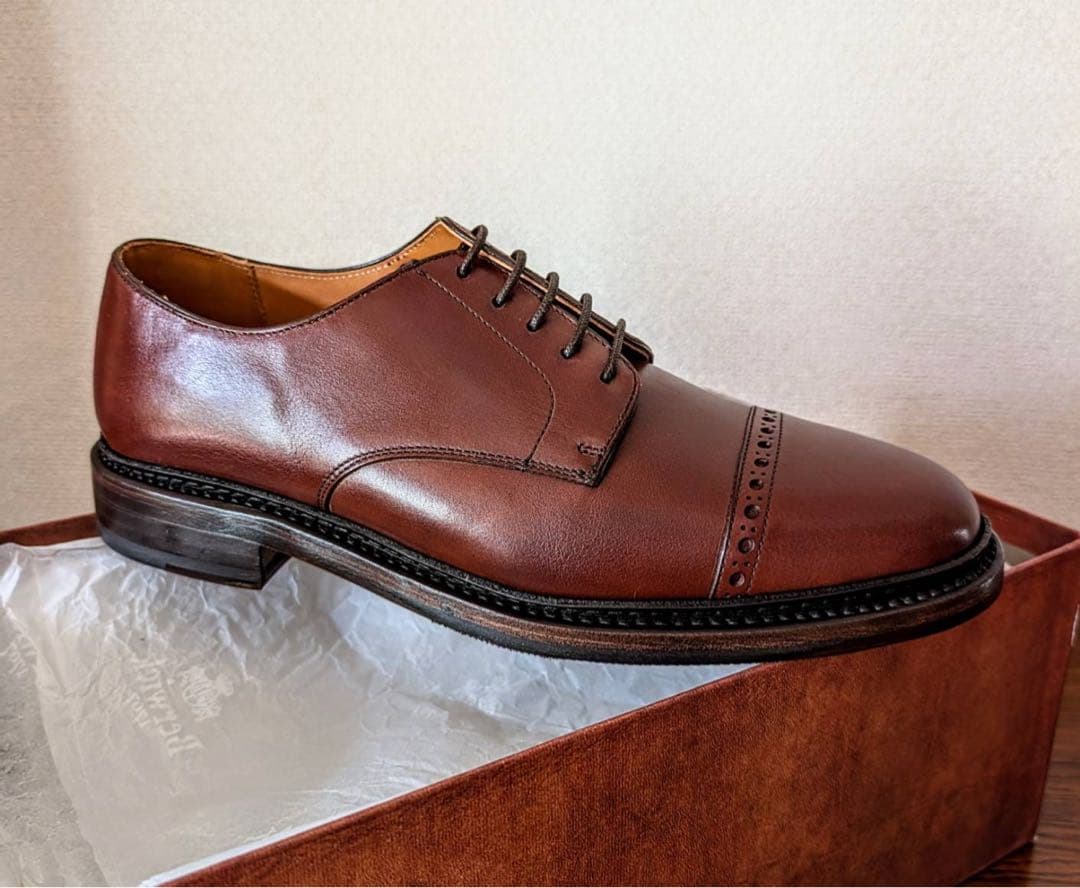 【新品・未着用】Berwick 1707 キャップトゥ ブラウン