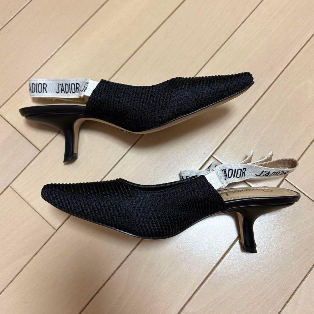 【即購入可】ディオールDior J'ADIORスリングバックパンプスブラック35