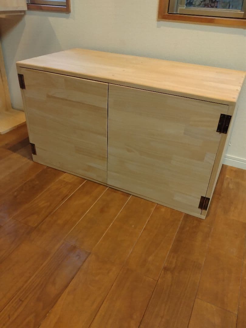 木製　ハンドメイド　水槽台　アクアラック　テレビボード　熱帯魚　棚　シェルフ