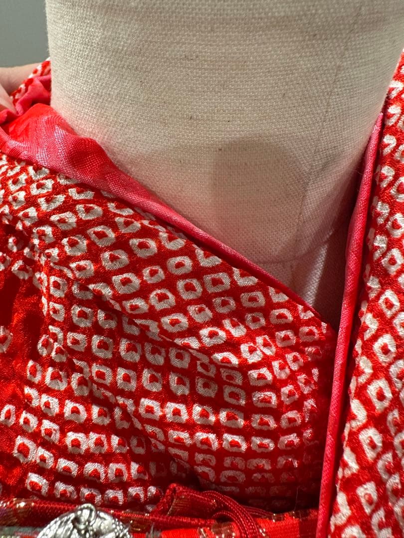 高級　豪華総絞り　鹿子絞り　七五三　着物　フルセット