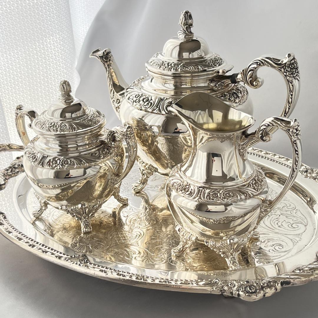 【Rogers Brothers】 HERITAGE ティーセット 3点