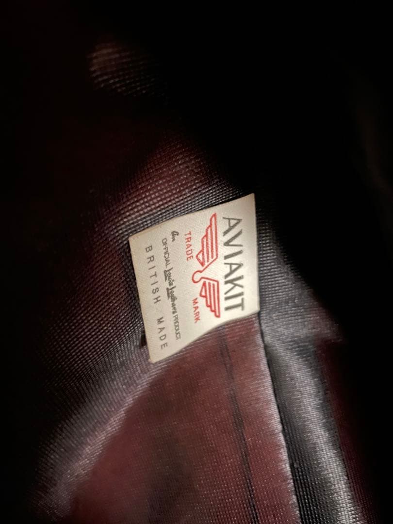 AVIakit レッド シングルライダースジャケット