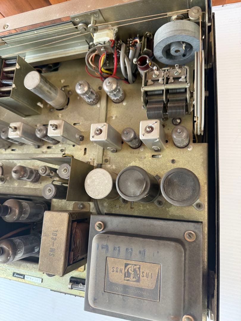 サンスイ SM-80 管球式チューナーアンプレシーバー 真空管アンプ(a47)