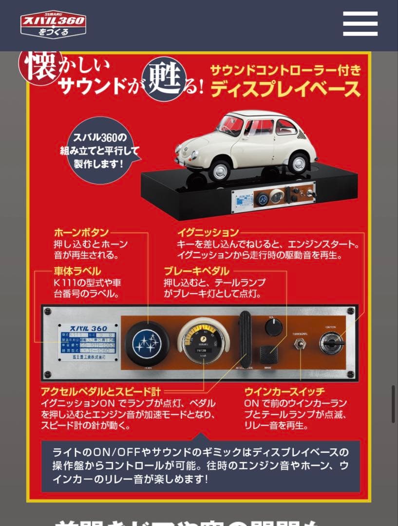 スバル360 1/8スケールモデル全巻コンプリート品